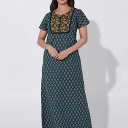 Maybell Women Printed Maxi Nightdress-picture-15