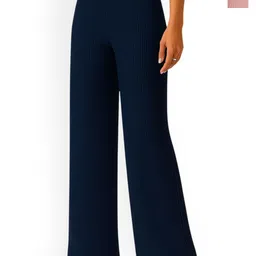 Fabflee Women Pack of 2 Striped Comfort Straight Fit Trousers-image-74
