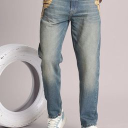 Bene Kleed Men Cotton Relaxed Fit Mildly Distressed Heavy Fade Jeans-picture-30