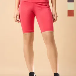 COLOR CAPITAL Women Pack of 4 Ankle-Length Fly Dry Cycling Shorts-picture-14