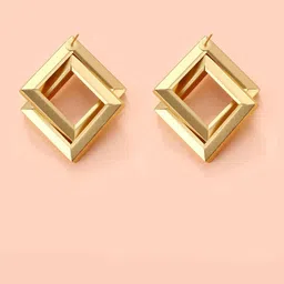 Sparking Dazzle Diamond Shaped Drop Earrings image 4