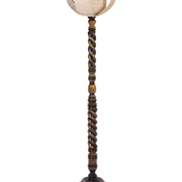 Devansh Beige Conical Wooden Floor Lamp image 5