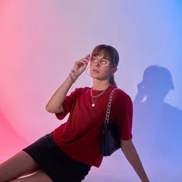 BUY NEW TREND Women Pack of 2 Oversized Cotton T-shirt image 2