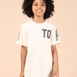 V-Mart Boys Typography Printed Regular Fit Cotton T-shirt-picture-25
