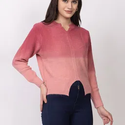 DressBerry Women Colourblocked Woollen Pullover-image-51