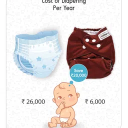 Babyhug Free Size Reusable Cloth Diaper PBB - Pack of 3 image 5