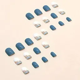 Indie Nails Set Of 24 Reusable Short Square Press-On Nails Kit-image-86