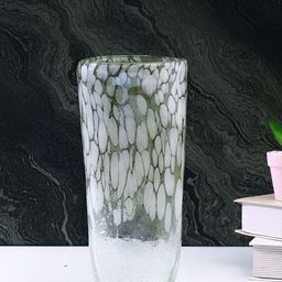 Myntra Elegant Homes Green Speckled Glass FlowerVases-picture-36