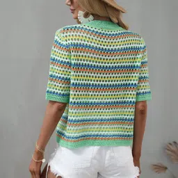 HERE&NOW Women Colourblocked Pullover image 3