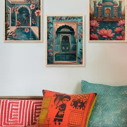 walllane Traditional Wall Art With Frame Home Decor Wall Painting For Living Room Office Bedroom-picture-24