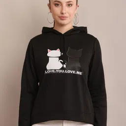 Raabta Fashion Women Printed Hooded Sweatshirt-picture-19