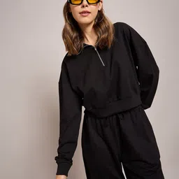 SASSAFRAS BASICS Women Crop Sweatshirt-image-25