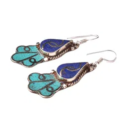 AAR Jewels Rhodium-Plated Contemporary Drop Earrings image 3