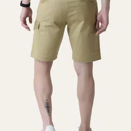 PERCH Men Regular Fit Mid-Rise Knee Length Shorts image 5