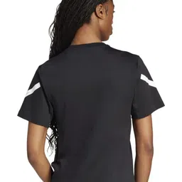 ADIDAS Originals Women Printed Mandarin Collar Pockets T-shirt image 5