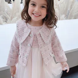 INCLUD Girls Checked Lightweight Woven Jacket-image-25