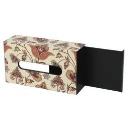 reinvention factory Flourish Tile Cream MDF Tissue Paper Box image 5