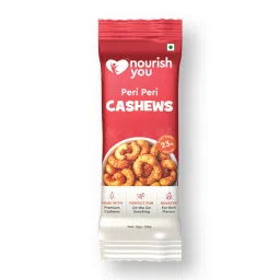 Nourish You Peri Peri Cashews | Roasted Premium Cashews | Spicy Flavoured Nuts | Gluten Free | High Protein Healthy Snack | Preservative Free | 20g-image-69