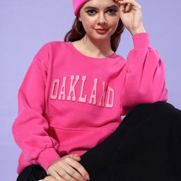 DILLINGER Women Typography Printed Oversized Sweatshirt-picture-13
