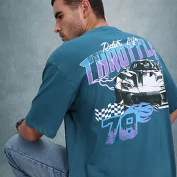 The Roadster Life Co. Cotton Printed Relaxed T-shirt-picture-42