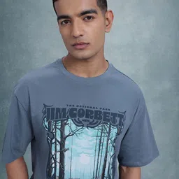 The Roadster Life Co. Printed Pure Cotton Relaxed Fit T-shirt-picture-24