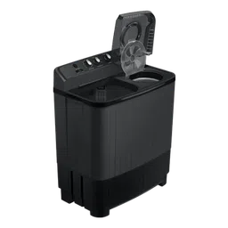 samsung 7.5 kg semi automatic washing machine with hexa storm pulsator, wt75b3200gd prism black 7.5kg image 2