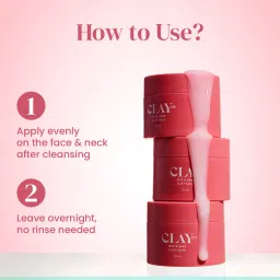 Clayco Rice & Sake Sleeping Mask Night Gel Cream With Vitamin C For Brightening & Hydration image 4