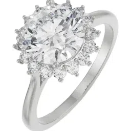 Emori 18k White Gold & Diamond Sunkissed Halo Ring-picture-37