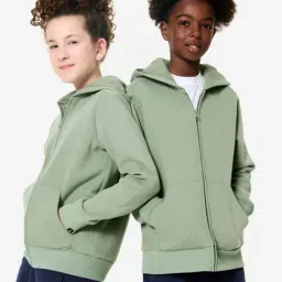 DOMYOS By Decathlon Boys Khaki Green Sweatshirt-image-3