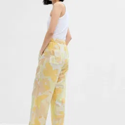 GAP Yellow Abstract Print Trousers image 4