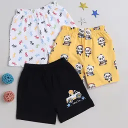 Bumzee Kids Multicolor Printed Shorts (Pack Of 3)-picture-31