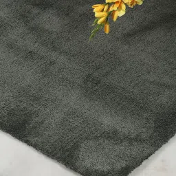 Ddecor Rugs Grey Polyester Solid Rugs image 4