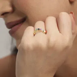 Mia by Tanishq Diamond 14k (585) Yellow Gold Ring for Women-image-86