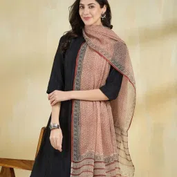 Fabindia Multicolored Printed Dupatta image 4