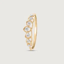 Mia by Tanishq Diamond 14k (585) Yellow Gold Ring for Women image 4
