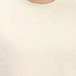 Allen Solly Beige Cotton Regular Fit T-Shirt image 4