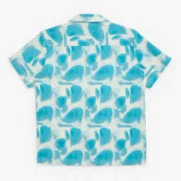 Y&F Kids by Westside Blue Abstract Patterned Shirt image 2