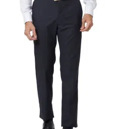 Raymond Blue Slim Fit Trousers-picture-29