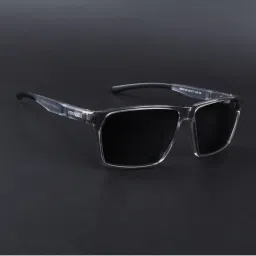 Voyage Black Polarised and UV Protected Lens Wayfarer Unisex Sunglasses image 4