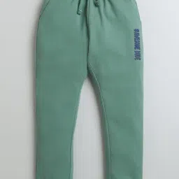 Bumzee Boys Green Cotton Graphic Joggers-image-57