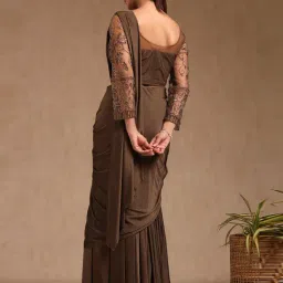 Soch Brown Ready To Wear Saree image 2