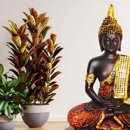 MISS PEACH Gold Toned & Black Classic Glossy Religious Showpiece-picture-38