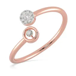 Malabar Gold and Diamonds 18k Rose Gold & Diamond Mine Ring for Women-picture-40