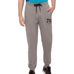 Being Human Grey Cotton Regular Fit Printed Joggers-picture-41