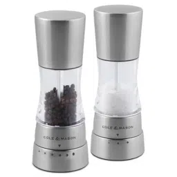 COLE & MASON Transparent Stainless Steel Salt & Pepper Mill-picture-21