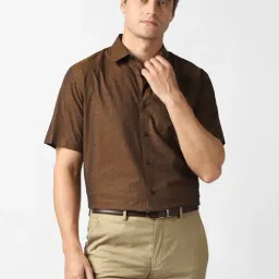 Van Heusen Brown Regular Fit Shirt-picture-29