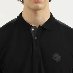 United Colors of Benetton Black Pure Cotton Regular T-Shirt image 4