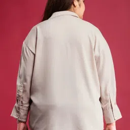 Fablestreet X Beige Regular Fit Shirt image 2