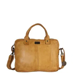 KOMPANERO Yellow Leather Medium Messenger Bag-picture-37