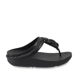 FitFlop Women's Black T-Strap Wedges-image-14
